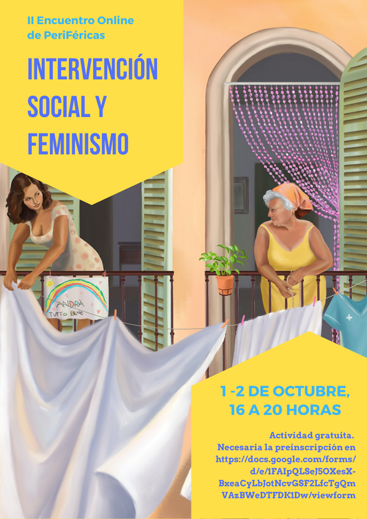 EL II ENCUENTRO DE PERIFÉRICAS, "INTERVENCIÓN SOCIAL Y FEMINISMO", ABRE SU PLAZO DE INSCRIPCIÓN